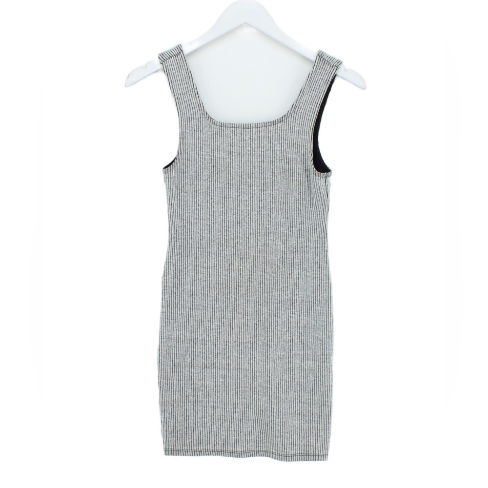 NEW Topshop Ribbed Bodycon Mini Dress - Light Gray